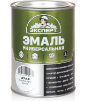 Эмаль универсальная алкидная полуматовая ЭКСПЕРТ белая 0,8 кг 30483