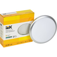 Светильник IEK LED ДПБ 3103 18Вт, IP54, 4000K, круг, серебро LDPB0-3103-18-4000-K01