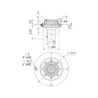 Кровельная воронка Татполимер  110х450 мм с подогревом ТП-01.У.100/4-Э 29620