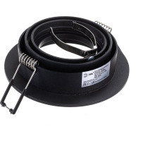 Встраиваемый алюминиевый светильник ЭРА KL84 BK MR16/GU5.3 черный Б0054347