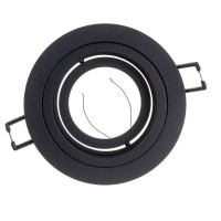 Встраиваемый алюминиевый светильник ЭРА KL84 BK MR16/GU5.3 черный Б0054347