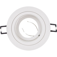 Встраиваемый алюминиевый светильник ЭРА KL84 WH MR16/GU5.3 белый Б0054346