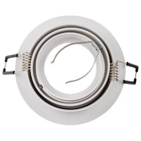 Встраиваемый алюминиевый светильник ЭРА KL84 WH MR16/GU5.3 белый Б0054346