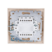 Выключатель Intro Plano 1-101-02 одноклавишный, 10А-250В, IP20, СУ, слоновая кость, Б0053722