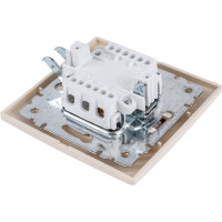 Выключатель Intro Plano 1-101-02 одноклавишный, 10А-250В, IP20, СУ, слоновая кость, Б0053722