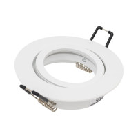 Встраиваемый алюминиевый светильник ЭРА KL86 WH MR16/GU5.3 белый Б0054350