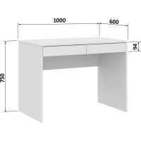 Стол Атмосфера СП-06 белый/белый 00-00017843