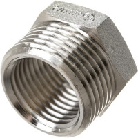 Футорка резьбовая латунная никелированная DOUBLE-LIN Н/В 3/4" x 1/2" LL6033 (3/4"x1/2")