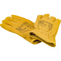 Утепленные кожаные перчатки из лицевой кожи S. GLOVES SOBAT размер 09 31999-09