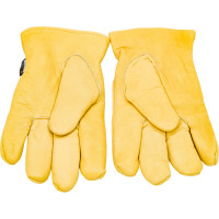 Утепленные кожаные перчатки из лицевой кожи S. GLOVES NEMAN размер 12 31998-12
