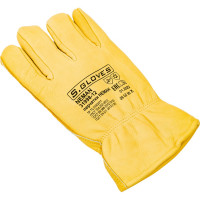 Утепленные кожаные перчатки из лицевой кожи S. GLOVES NEMAN размер 12 31998-12
