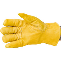 Утепленные кожаные перчатки из лицевой кожи S. GLOVES NEMAN размер 12 31998-12