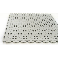 Модульное напольное покрытие ПластФактор SENSOR Canal 375-375 Ral 7035, 10 шт. 4627080342200