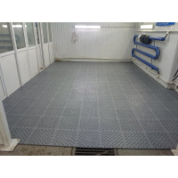 Модульное напольное покрытие ПластФактор SENSOR Canal 375-375 Ral 7035, 10 шт. 4627080342200