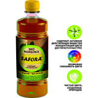 Морилка водная SAFORA для дерева, натуральная сосна, 500 мл 002