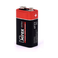 Солевая батарея Mirex 6F22 / Крона 9V 1 шт ecopack 23702-6F22-E1