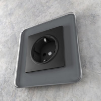 Розетка с подсветкой WERKEL W1171408 черный a054523