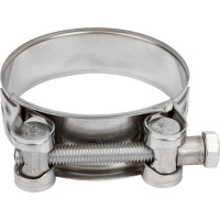 Усиленный хомут TITAN LOCK 63-71 мм, нержав. сталь AISI 304, лента+болт TL63-71RCSS