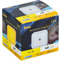 Светильник-ночник IEK 018 квадрат, датчик освещенности, 220В LDNN8-018-SQ-P-00-S-K01