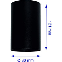 Потолочный накладной светильник ООО АлТехно черный, под лампочку GX53 mollyspot TS-S-M5_B