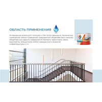 Водно-дисперсионная краска для стен и потолков Profilux (негорючая; 14 кг) МП00-007312