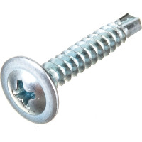 Саморез КВАДРА пресс-шайба, со сверлом, 4.2x25 цинк, кор. 100 шт. 420254000100