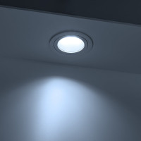 Встраиваемый потолочный светильник RITTER Artin круг скрытая лампа 92x92x40 монтажное отверстие 80x80 GU5.3 алюминий, белый 51415 2