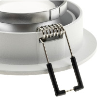 Встраиваемый потолочный светильник RITTER Artin круг скрытая лампа 92x92x40 монтажное отверстие 80x80 GU5.3 алюминий, белый 51415 2