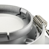 Встраиваемый потолочный светильник RITTER Artin круг скрытая лампа 92x92x40 монтажное отверстие 80x80 GU5.3 алюминий, белый 51415 2