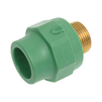Комбинированная муфта Banninger полипропиленовая, зеленая, 25x3/4 НР 7R11077511
