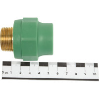 Комбинированная муфта Banninger полипропиленовая, зеленая, 25x3/4 НР 7R11077511