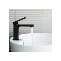 Смеситель для умывальника Gappo 35к G1017-6 литой, п/гайку, черный 544947