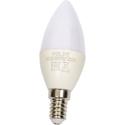 Светодиодная лампа Volpe LED-C37-5W/4000K/E14/FR/SLS UL-00008793