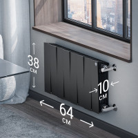 Радиатор Royal Thermo PianoForte 300 /Noir Sable - 8 секц. НС-1346071
