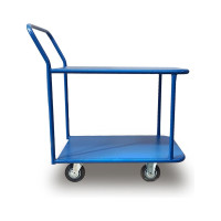 Платформенная тележка СТЕЛЛА-ТЕХНИК 2-х ярусная, 700х1200 мм, металл КП-2-М-150-И