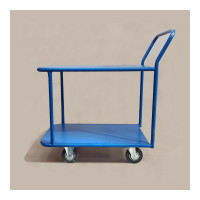 Платформенная тележка СТЕЛЛА-ТЕХНИК 2-х ярусная, 700х1200 мм, металл КП-2-М-150-И