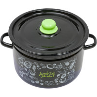 Цилиндрическая эмалированная кастрюля appetite Berry 7 л 1с18с Berry