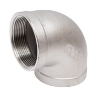 Отвод TITAN LOCK 90, нержавеющая сталь (уголок) ВР/ВР, 2" AISI304 TL200ELFF