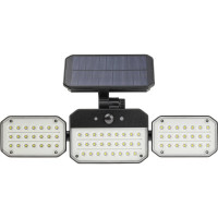 Светодиодный светильник с датчиком движения и освещения duwi Solar LED на солнечных батареях, 14Вт, 6500К, 850Лм, IP54, 3 режима, цвет черный 25028 9