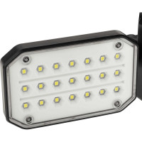 Светодиодный светильник с датчиком движения и освещения duwi Solar LED на солнечных батареях, 14Вт, 6500К, 850Лм, IP54, 3 режима, цвет черный 25028 9