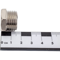 Латунная заглушка DOUBLE-LIN резьбовая н/р - 1/2" LL6164 (1/2")