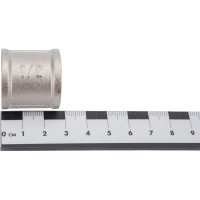 Прямая муфта DOUBLE-LIN резьбовая латунная 1/2 LL6019 (1/2")