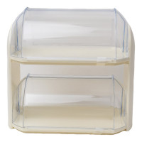 Хлебница COSMOPLAST двухуровневая, 32x19x30 см, пластик 2364