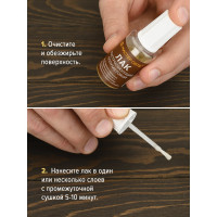 Лак для мебели Мастер Сити полуматовый 15 мл 211001