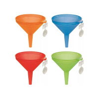 Воронка COSMOPLAST диаметр 18 см, пластик, ассорти 2279