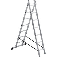 Алюминиевая 2-секционная лестница UFUK 2х7 ступеней 411207