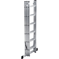 Алюминиевая 3-секционная лестница UFUK 3х6 ступеней 411306