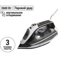 Утюг для одежды с отпаривателем TDM ELECTRIC керамический "Меркурий 3", 2600 Вт, антинакипь, антикапля, самоочистка, автоотключение SQ4010-0003