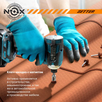 Ключ-насадка магнитная NUT SETTER 10x48 мм, 2 шт, карта NOX 551002