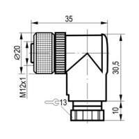 Соединитель к бесконтактному выключателю ТЕКО CS S255-3 00-00023118